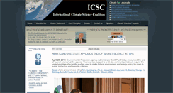 Desktop Screenshot of climatescienceinternational.org