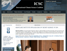 Tablet Screenshot of climatescienceinternational.org